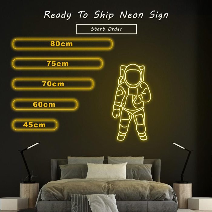 astronaut size led neon signs