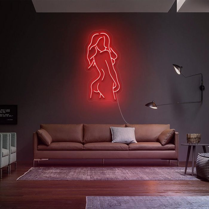 beauty pose red led neon signs