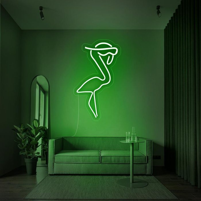 cool fiamingo green led neon signs