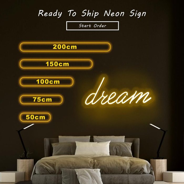 dream size led neon signs