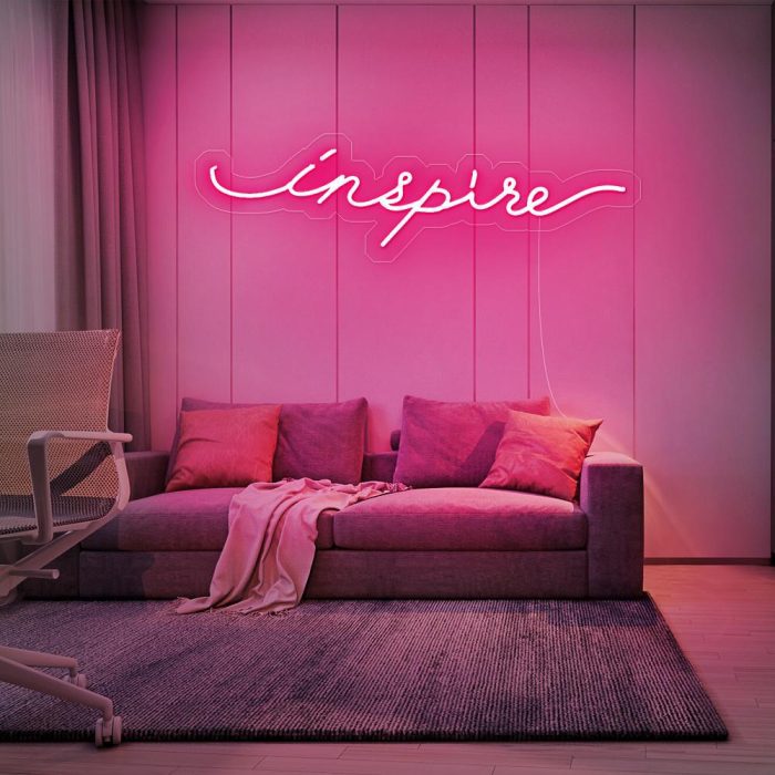 inspire light red led neon signs