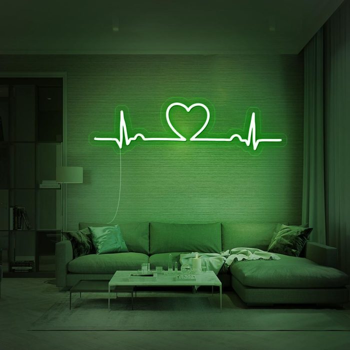 love beat green led neon signs