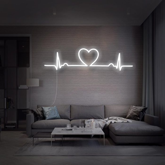 love beat white led neon signs