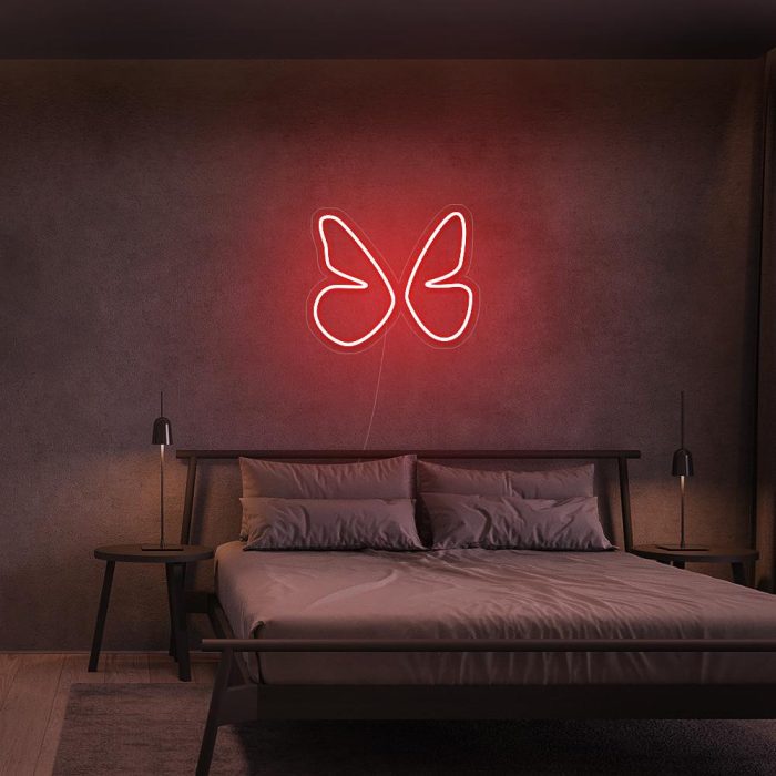 mini butterfly red led neon signs