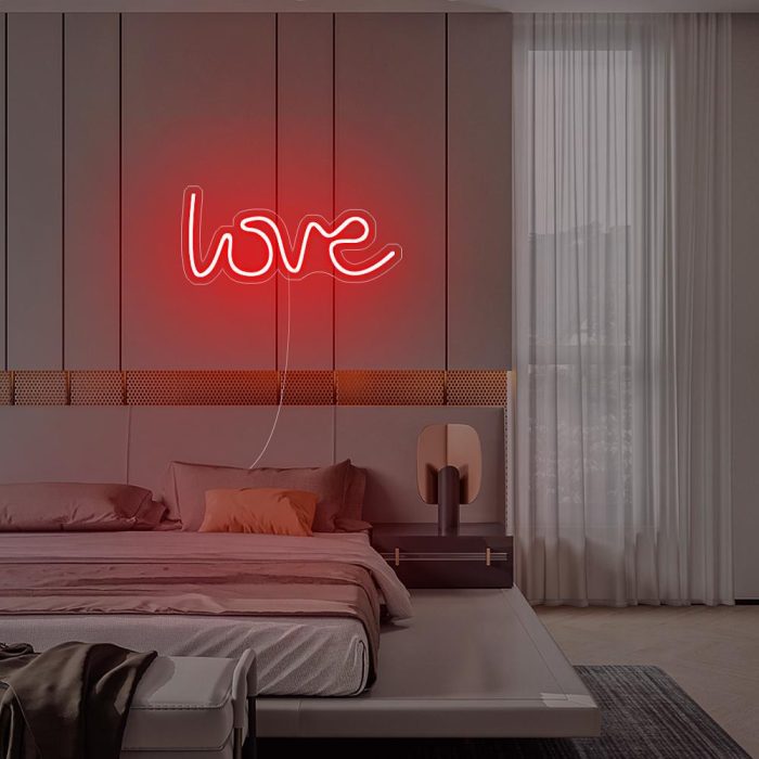 mini love red led neon signs