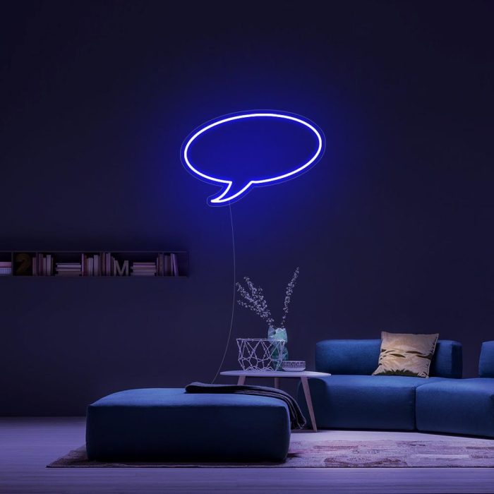 mini message blue led neon signs