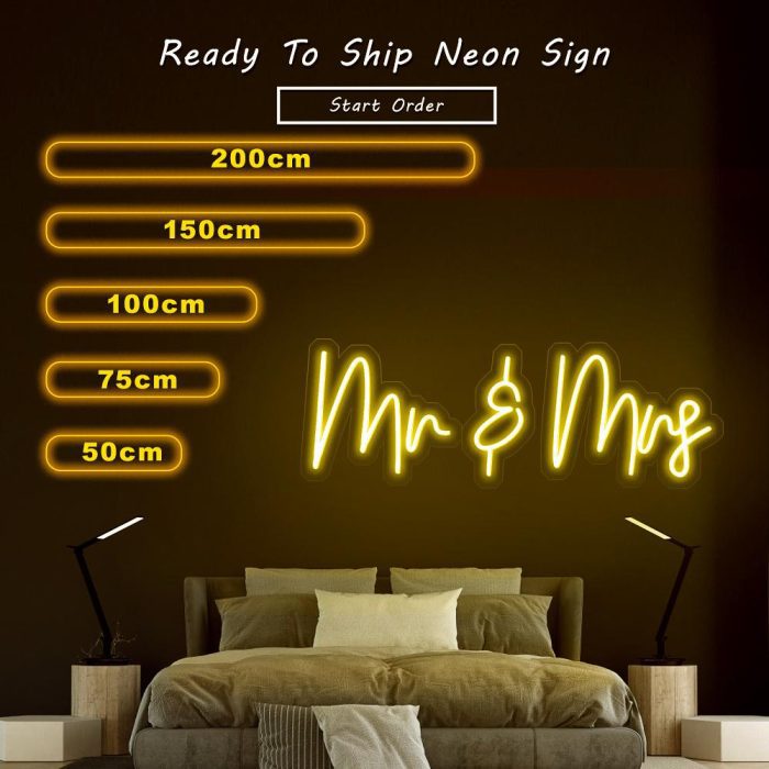 mrmrs size led neon signs