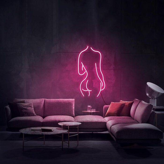 naked girl pink led neon signs