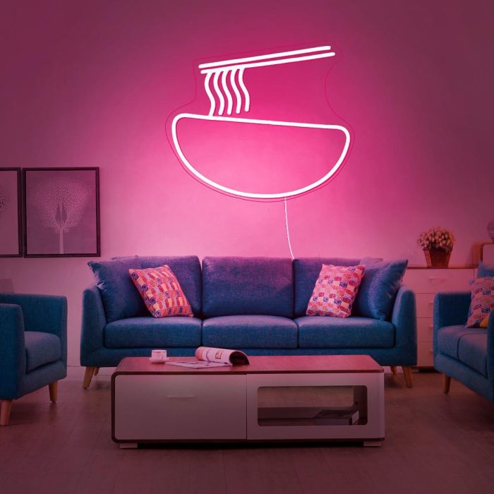 noodle pink led neon signs