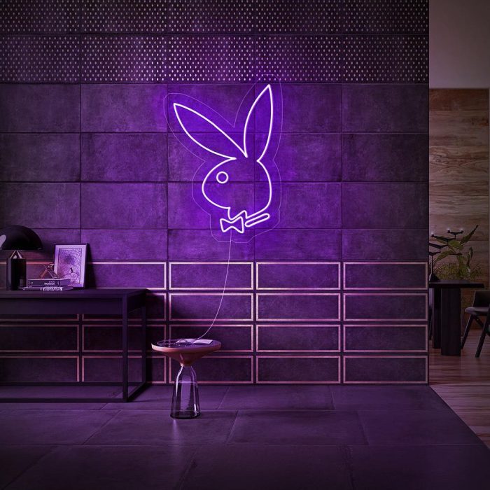 rabbit purple led neon signs