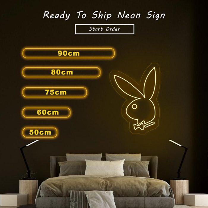 rabbit size led neon signs