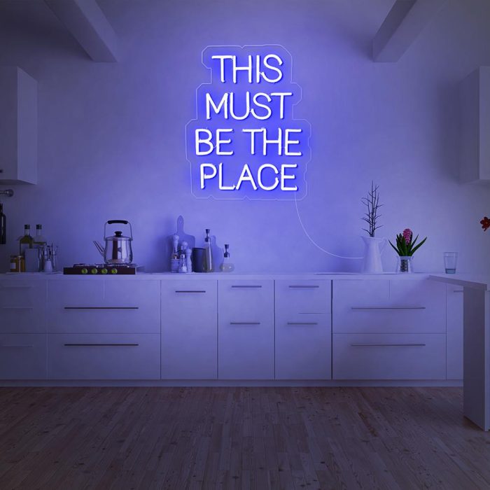 this must be the place blue led neon signs