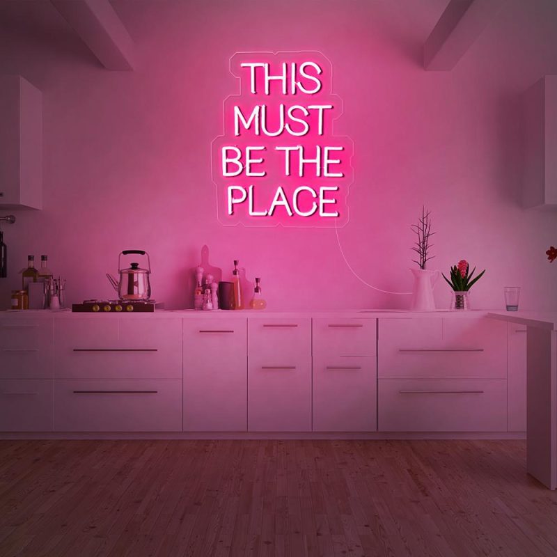 this must be the place pink led neon signs