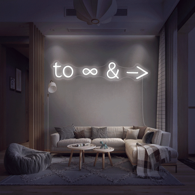 to infinity and beyond color led neon signs