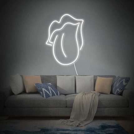 wild mouth white led neon signs