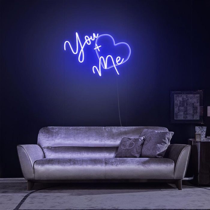 youme blue led neon signs