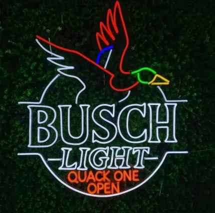 busch light neon signs