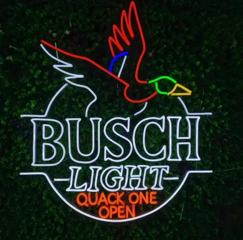 busch light neon signs