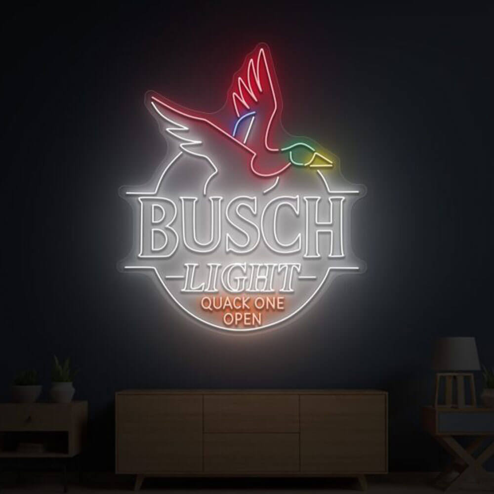 busch light duck neon sign 1