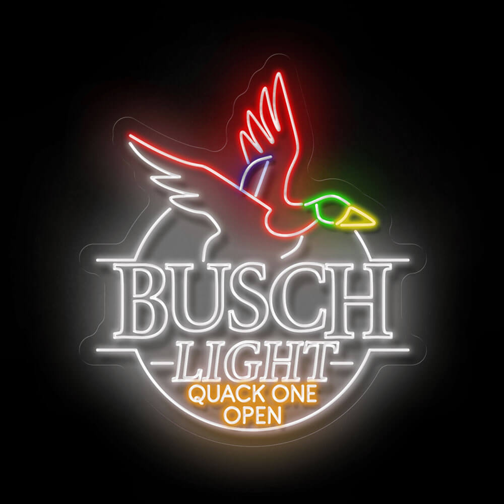 busch light duck neon sign 2