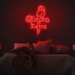 corona neon sign red