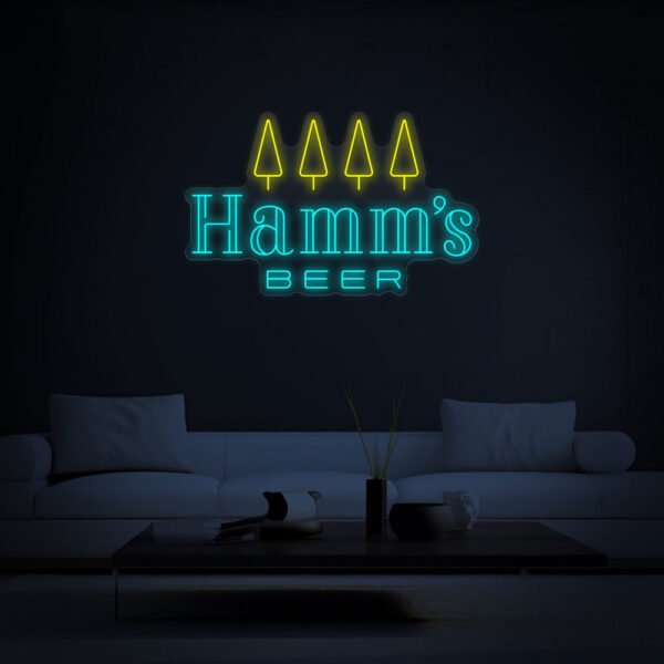 hamms beer neon sign