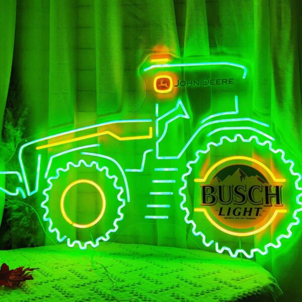 john deere busch light neon sign 2