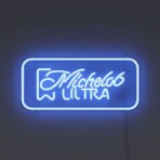 michelob ultra neon sign blue