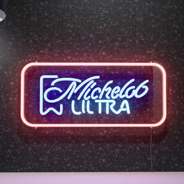 michelob ultra neon sign multicolored