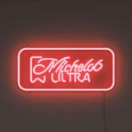 michelob ultra neon sign red