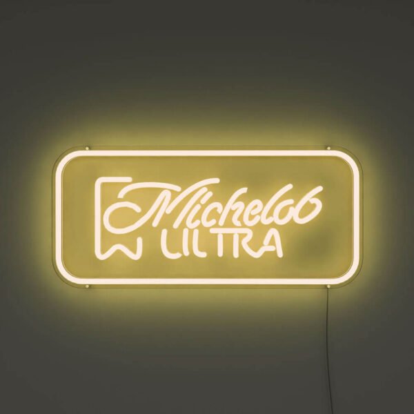 michelob ultra neon sign yellow