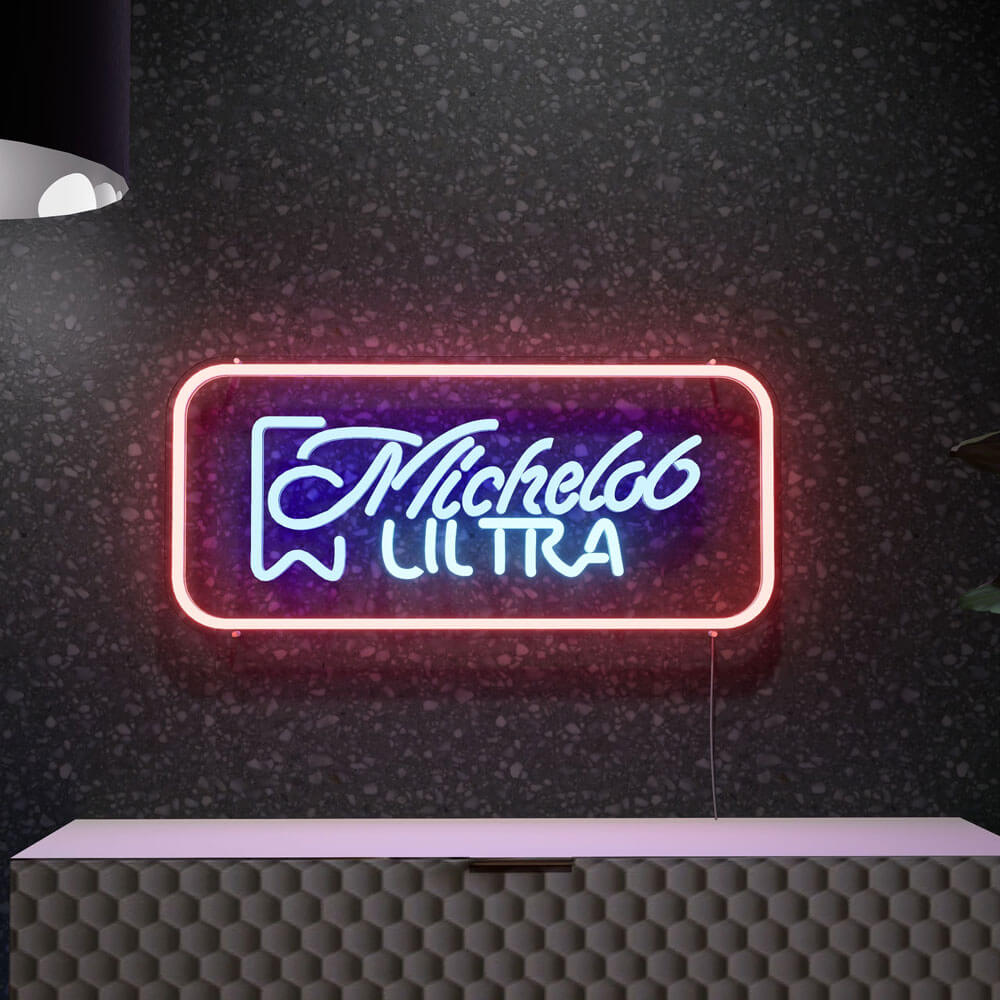 michelob ultra neon sign