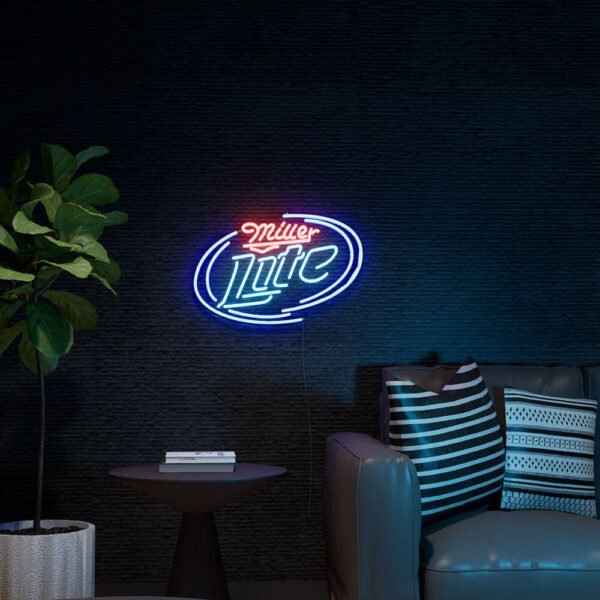 miller lite neon sign