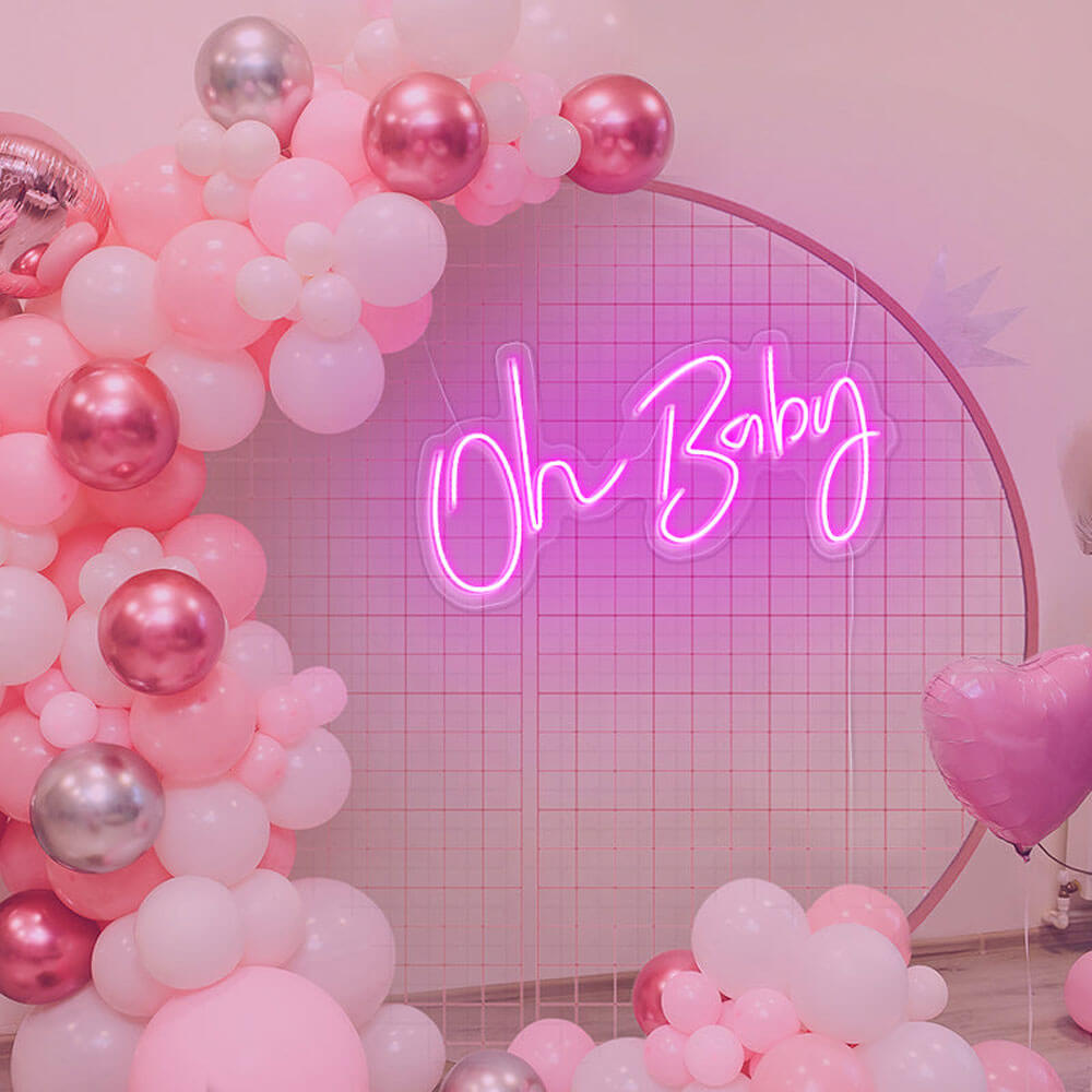 oh baby neon sign 1