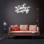 til death do us party neon sign white