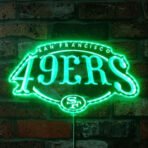 49ers neon sign green