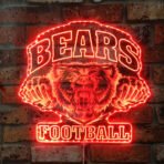 chicago bears neon sign orange