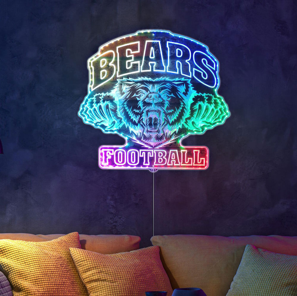 chicago bears neon sign