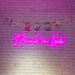 drunk in love neon sign pink