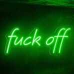 fuck off neon sign green