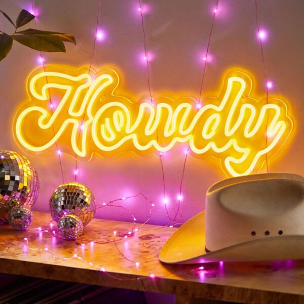 howdy neon sign 1