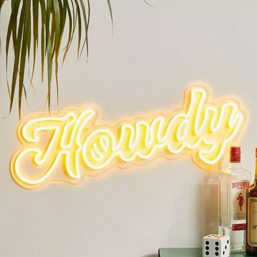 howdy neon sign 2