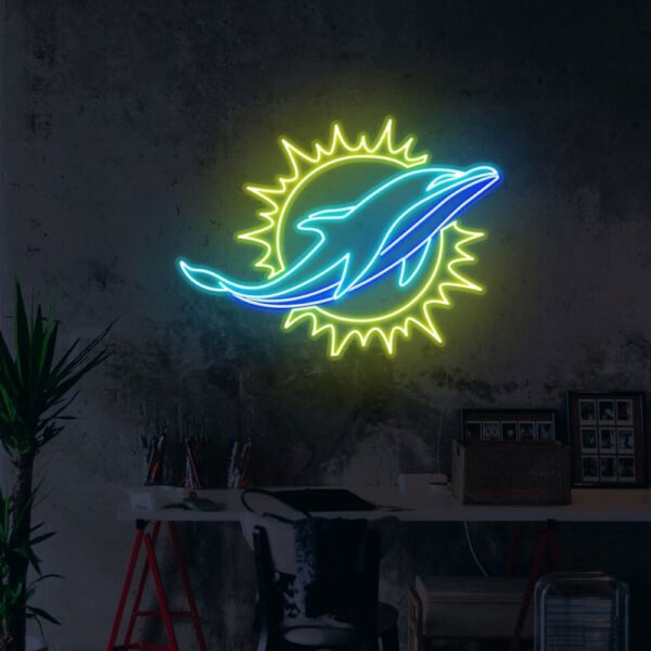 miami dolphins neon sign 2