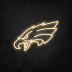 philadelphia eagles neon sign yellow