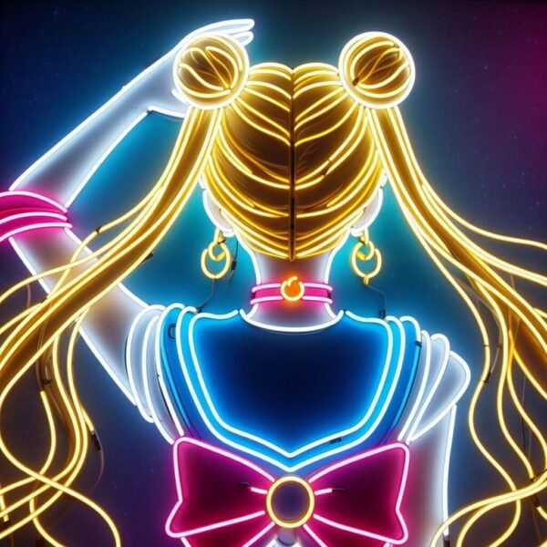 sailor moon neon sign design 2