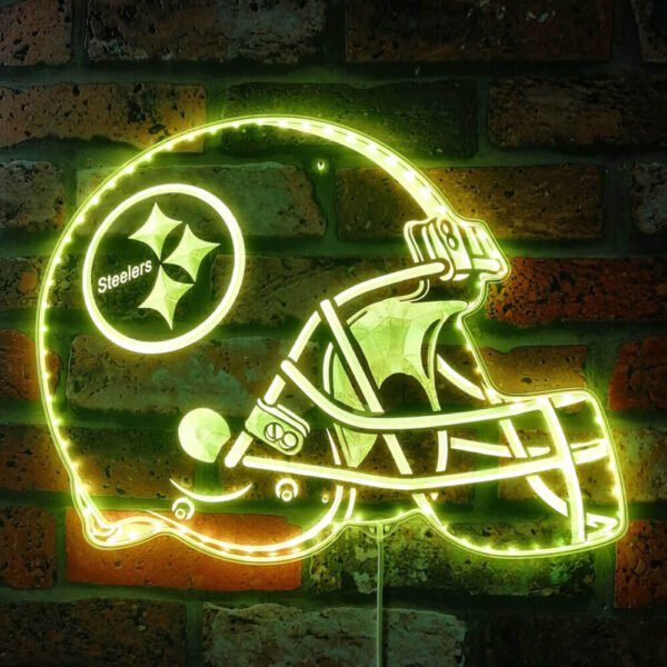 steelers neon sign yellow