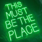 this must be the place neon sign green