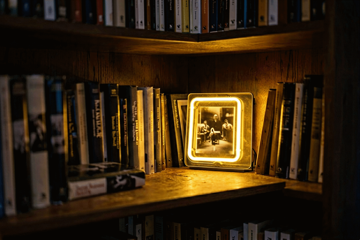 Fun Facts About Neon — visual for the section “Want the Deep Dives?”: dark scene, glowing neon focal point, shallow depth of field