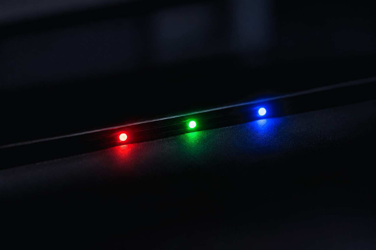 How Do LED Neon Signs Work — visual for the section “Where the Colors Come From”: dark scene, glowing neon focal point, shallow depth of field