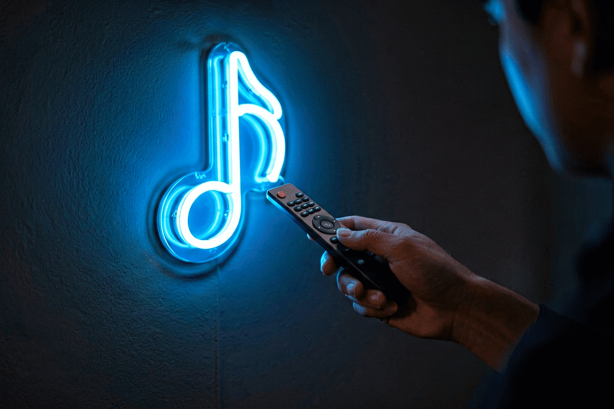 How to Dim a Neon Sign — visual for the section “Door 3: Adding a Dimmer to a Sign That Has None”: dark scene, glowing neon focal point, shallow depth of field